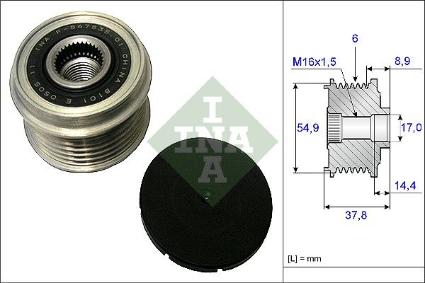 WILMINK GROUP Ģeneratora brīvgaitas mehānisms WG1253787